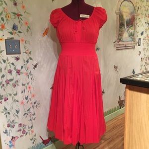 🌺Hot in Hollywood Dress sz L full skirt RED